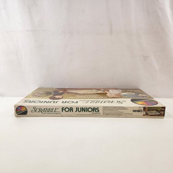 1982 Scrabble For Juniors Board Game Edition 5 Cheftain Selchow Vtg SEALED - Picture 7 of 10
